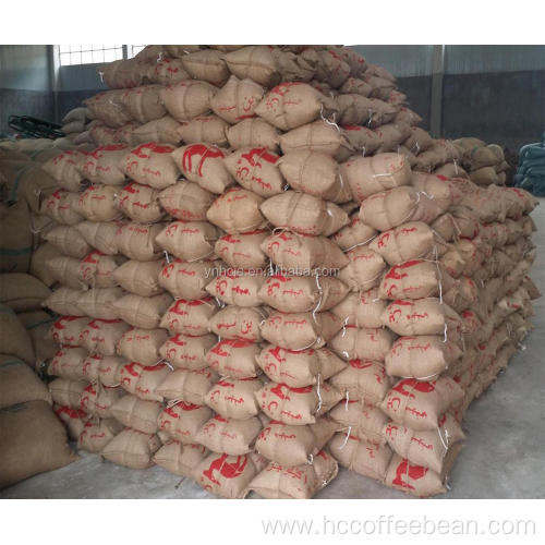 coffee beans packing jute bags